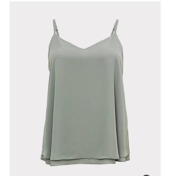 torrid Tops - NWT Torrid Sophie Sage Green Chiffon Cami